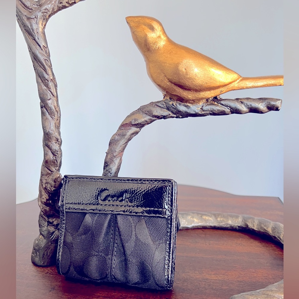NWOT Coach Wallet - Black with black logo